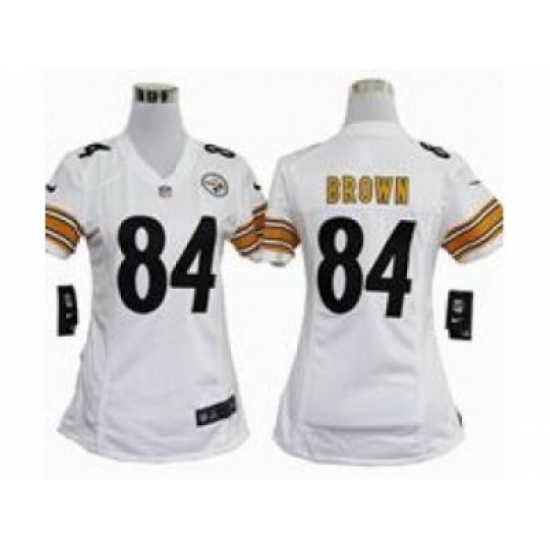 Nike Women NFL Pittsburgh Steelers #84 Brown white Jerseys Nike Women NFL Pittsburgh Steelers #84 Brown white Jerseys