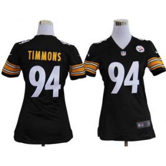 Nike Women NFL Pittsburgh Steelers #94 Lawrence Timmons Black Jerseys Nike Women NFL Pittsburgh Steelers #94 Lawrence Timmons Black Jerseys