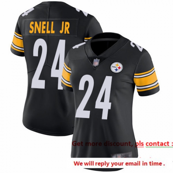 Steelers 24 Benny Snell Jr Black Team Color Women Stitched Football Vapor Untouchable Limited Jersey Steelers 24 Benny Snell Jr Black Team Color Women Stitched Football Vapor Untouchable Limited Jersey