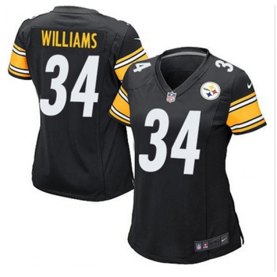 Women New Steelers #34 DeAngelo Williams Black Team Color Stitched NFL Elite Jersey Women New Steelers #34 DeAngelo Williams Black Team Color Stitched NFL Elite Jersey