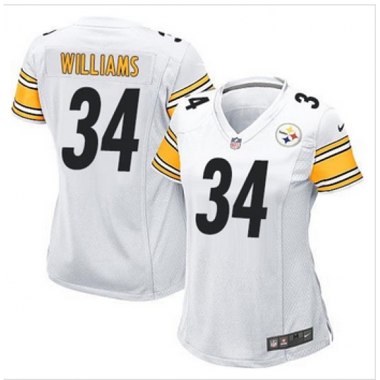 Women New Steelers #34 DeAngelo Williams White Stitched NFL Elite Jersey Women New Steelers #34 DeAngelo Williams White Stitched NFL Elite Jersey
