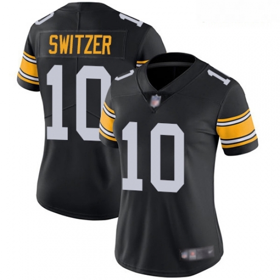 Women Nike Pittsburgh Steelers #10 Ryan Switzer Black Vapor Limited Jersey Women Nike Pittsburgh Steelers #10 Ryan Switzer Black Vapor Limited Jersey