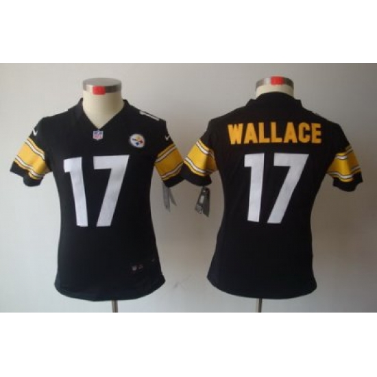 Women Nike Pittsburgh Steelers #17 Mike Wallace Black(Women Limited Jerseys) Women Nike Pittsburgh Steelers #17 Mike Wallace Black(Women Limited Jerseys)