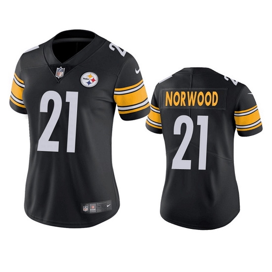 Women Pittsburgh Steelers 21 Tre Norwood Black Vapor Untouchable Limited Stitched Jersey Women Pittsburgh Steelers 21 Tre Norwood Black Vapor Untouchable Limited Stitched Jersey