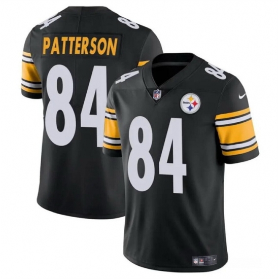 Women Pittsburgh Steelers 84 Cordarrelle Patterson Black Vapor Stitched Football Jersey Women Pittsburgh Steelers 84 Cordarrelle Patterson Black Vapor Stitched Football Jersey