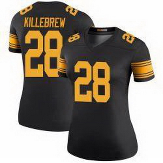 Women Pittsburgh Steelers Miles Killebrew #28 Rush Football Jersey Women Pittsburgh Steelers Miles Killebrew #28 Rush Football Jersey