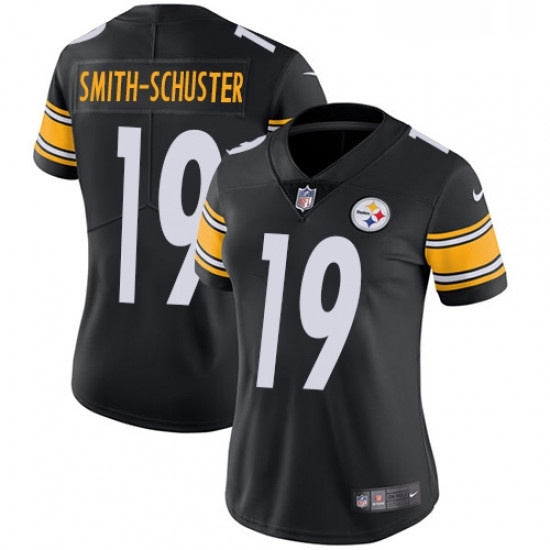 Womens Nike Pittsburgh Steelers 19 JuJu Smith Schuster Black Team Color Vapor Untouchable Limited Player NFL Jersey Womens Nike Pittsburgh Steelers 19 JuJu Smith Schuster Black Team Color Vapor Untouchable Limited Player NFL Jersey