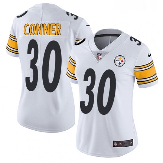 Womens Nike Pittsburgh Steelers 30 James Conner Elite White NFL Jersey Womens Nike Pittsburgh Steelers 30 James Conner Elite White NFL Jersey