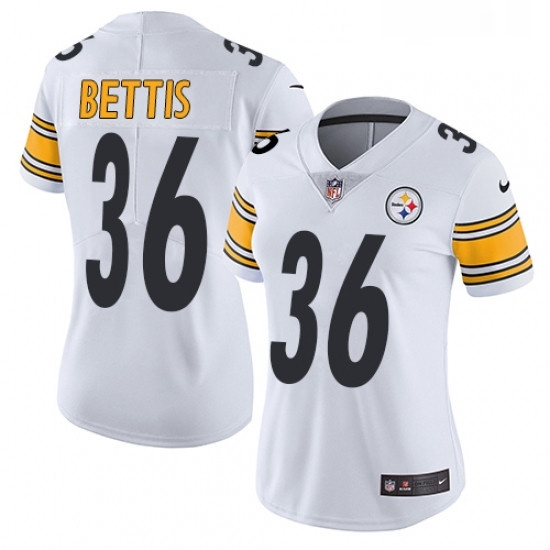 Womens Nike Pittsburgh Steelers 36 Jerome Bettis White Vapor Untouchable Limited Player NFL Jersey Womens Nike Pittsburgh Steelers 36 Jerome Bettis White Vapor Untouchable Limited Player NFL Jersey
