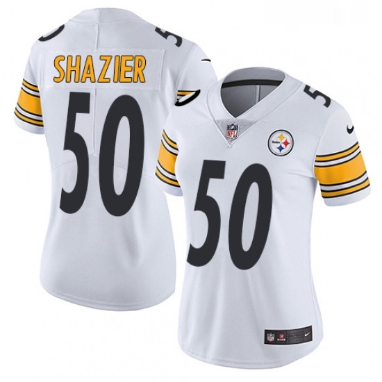 Womens Nike Pittsburgh Steelers 50 Ryan Shazier White Vapor Untouchable Limited Player NFL Jersey Womens Nike Pittsburgh Steelers 50 Ryan Shazier White Vapor Untouchable Limited Player NFL Jersey