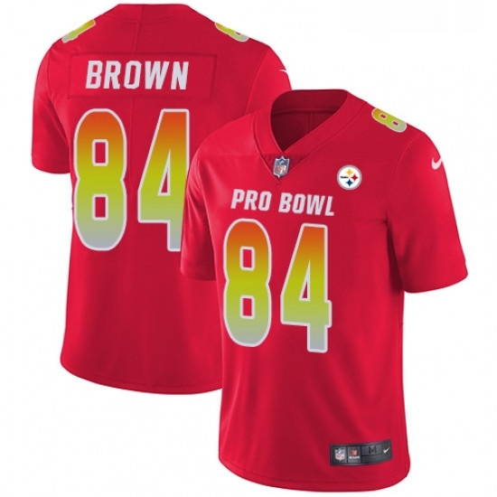 Womens Nike Pittsburgh Steelers 84 Antonio Brown Limited Red 2018 Pro Bowl NFL Jersey Womens Nike Pittsburgh Steelers 84 Antonio Brown Limited Red 2018 Pro Bowl NFL Jersey