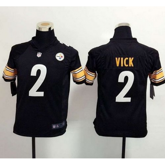 Nike Steelers #2 Michael Vick Black Team Color Youth Stitched NFL Elite Jersey Nike Steelers #2 Michael Vick Black Team Color Youth Stitched NFL Elite Jersey