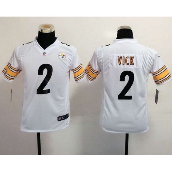 Nike Steelers #2 Michael Vick White Youth Stitched NFL Elite Jersey Nike Steelers #2 Michael Vick White Youth Stitched NFL Elite Jersey