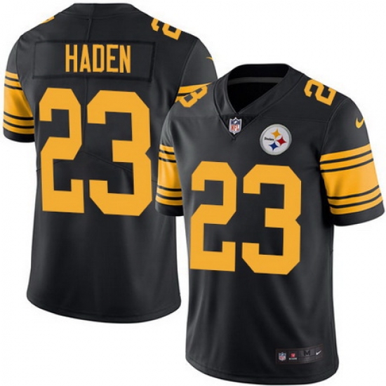 Nike Steelers #23 Joe Haden Black Youth Stitched NFL Limited Rush Jersey Nike Steelers #23 Joe Haden Black Youth Stitched NFL Limited Rush Jersey