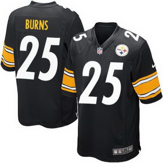 Nike Steelers #25 Artie Burns Black Team Color Youth Stitched NFL Elite Jersey Nike Steelers #25 Artie Burns Black Team Color Youth Stitched NFL Elite Jersey