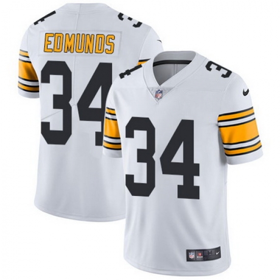Nike Steelers #34 Terrell Edmunds White Youth Stitched NFL Vapor Untouchable Limited Jersey Nike Steelers #34 Terrell Edmunds White Youth Stitched NFL Vapor Untouchable Limited Jersey