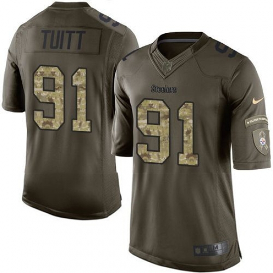 Nike Steelers #91 Stephon Tuitt Green Youth Stitched NFL Limited Salute to Service Jersey Nike Steelers #91 Stephon Tuitt Green Youth Stitched NFL Limited Salute to Service Jersey
