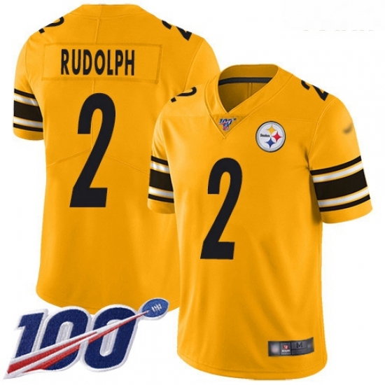 Steelers #2 Mason Rudolph Gold Youth Stitched Football Limited Inverted Legend 100th Season Jersey Steelers #2 Mason Rudolph Gold Youth Stitched Football Limited Inverted Legend 100th Season Jersey