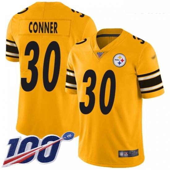Steelers #30 James Conner Gold Youth Stitched Football Limited Inverted Legend 100th Season Jersey Steelers #30 James Conner Gold Youth Stitched Football Limited Inverted Legend 100th Season Jersey