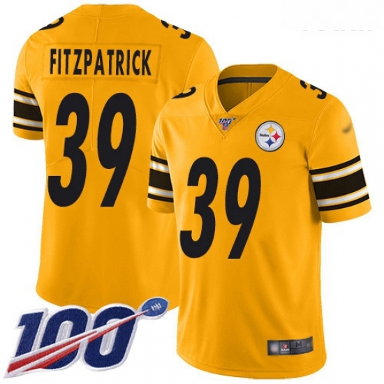 Steelers #39 Minkah Fitzpatrick Gold Youth Stitched Football Limited Inverted Legend 100th Season Jersey Steelers #39 Minkah Fitzpatrick Gold Youth Stitched Football Limited Inverted Legend 100th Season Jersey