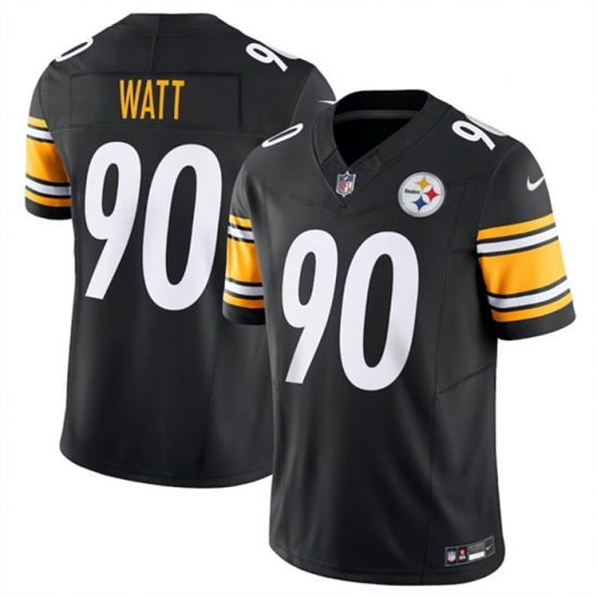 Toddler Pittsburgh Steelers 90 T J Watt Black 2023 F U S E Vapor Untouchable Limited Stitched Jersey Toddler Pittsburgh Steelers 90 T J Watt Black 2023 F U S E Vapor Untouchable Limited Stitched Jersey