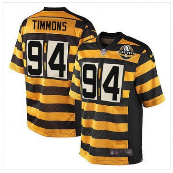 Youth NEW Pittsburgh Steelers #94 Lawrence Timmons Black Yellow Alternate Stitched NFL Elite Jersey Youth NEW Pittsburgh Steelers #94 Lawrence Timmons Black Yellow Alternate Stitched NFL Elite Jersey