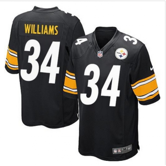 Youth New Steelers #34 DeAngelo Williams Black Team Color Stitched NFL Elite Jersey Youth New Steelers #34 DeAngelo Williams Black Team Color Stitched NFL Elite Jersey