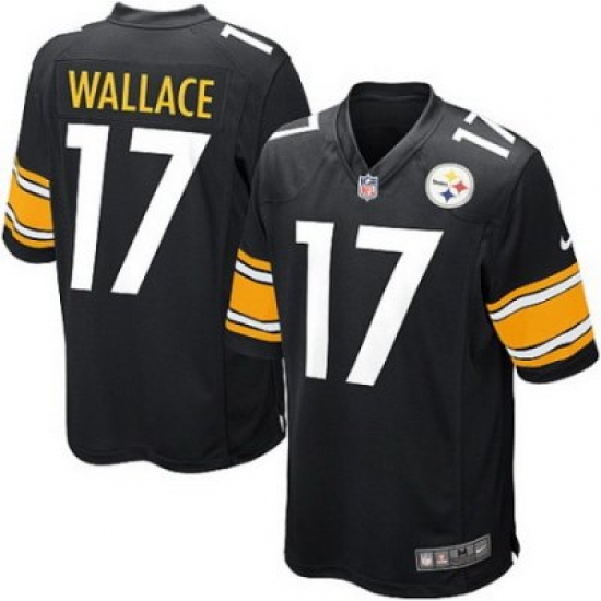 Youth Nike Nfl Youth Pittsburgh Steelers 17# Mike Wallace Black Jerseys Youth Nike Nfl Youth Pittsburgh Steelers 17# Mike Wallace Black Jerseys