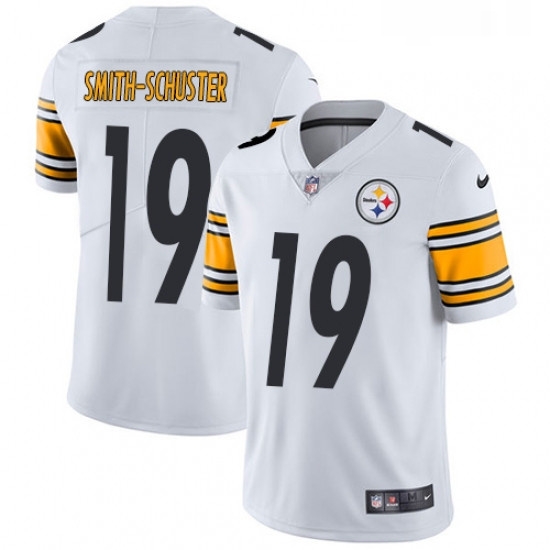 Youth Nike Pittsburgh Steelers 19 JuJu Smith Schuster White Vapor Untouchable Limited Player NFL Jersey Youth Nike Pittsburgh Steelers 19 JuJu Smith Schuster White Vapor Untouchable Limited Player NFL Jersey
