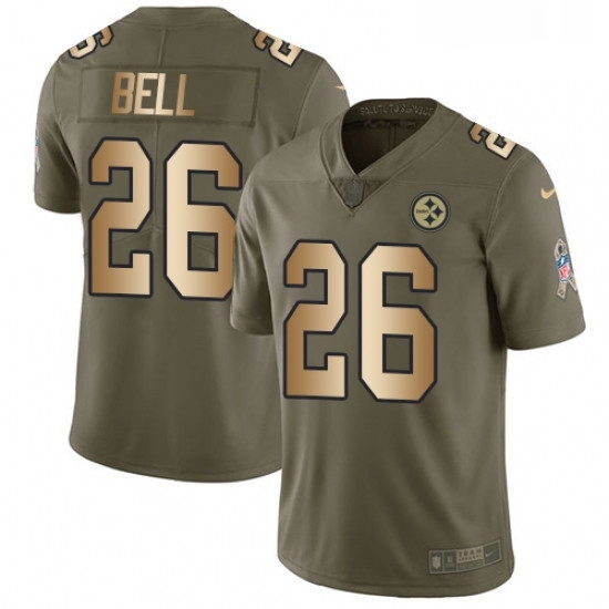 Youth Nike Pittsburgh Steelers 26 LeVeon Bell Limited OliveGold 2017 Salute to Service NFL Jersey Youth Nike Pittsburgh Steelers 26 LeVeon Bell Limited OliveGold 2017 Salute to Service NFL Jersey