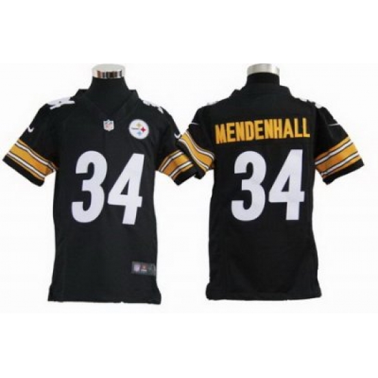 Youth Nike Pittsburgh Steelers 34# Rashard Mendenhall Black Jerseys Youth Nike Pittsburgh Steelers 34# Rashard Mendenhall Black Jerseys
