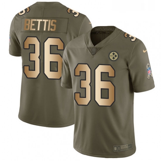 Youth Nike Pittsburgh Steelers 36 Jerome Bettis Limited OliveGold 2017 Salute to Service NFL Jersey Youth Nike Pittsburgh Steelers 36 Jerome Bettis Limited OliveGold 2017 Salute to Service NFL Jersey