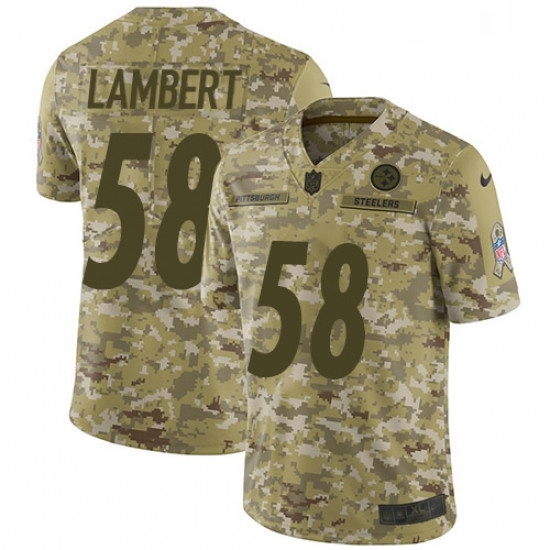 Youth Nike Pittsburgh Steelers 58 Jack Lambert Limited Camo 2018 Salute to Service NFL Jersey Youth Nike Pittsburgh Steelers 58 Jack Lambert Limited Camo 2018 Salute to Service NFL Jersey