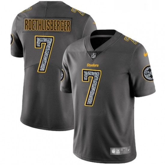 Youth Nike Pittsburgh Steelers 7 Ben Roethlisberger Gray Static Vapor Untouchable Limited NFL Jersey Youth Nike Pittsburgh Steelers 7 Ben Roethlisberger Gray Static Vapor Untouchable Limited NFL Jersey