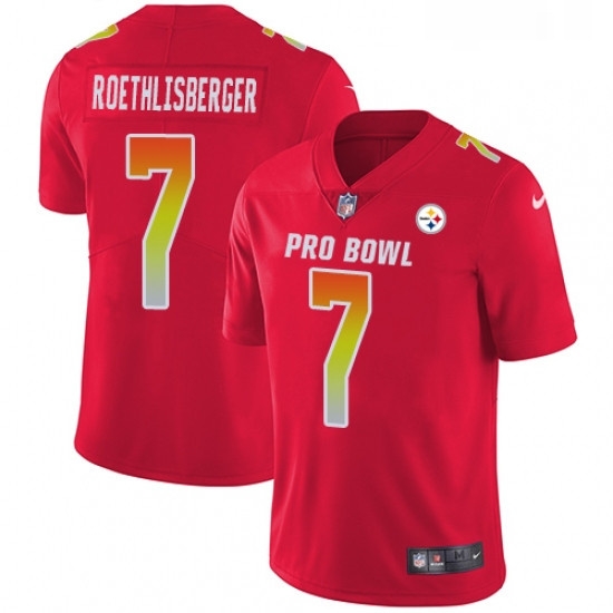 Youth Nike Pittsburgh Steelers 7 Ben Roethlisberger Limited Red 2018 Pro Bowl NFL Jersey Youth Nike Pittsburgh Steelers 7 Ben Roethlisberger Limited Red 2018 Pro Bowl NFL Jersey