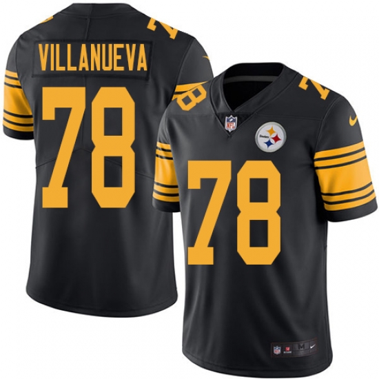 Youth Nike Pittsburgh Steelers #78 Alejandro Villanueva Elite Black Rush Vapor Untouchable NFL Jersey Youth Nike Pittsburgh Steelers #78 Alejandro Villanueva Elite Black Rush Vapor Untouchable NFL Jersey