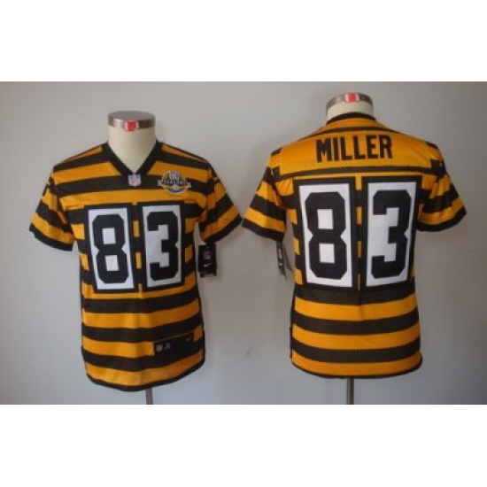 Youth Nike Pittsburgh Steelers 83# Heath Miller Yellow-Black 80th Patch Limited Jerseys Youth Nike Pittsburgh Steelers 83# Heath Miller Yellow-Black 80th Patch Limited Jerseys