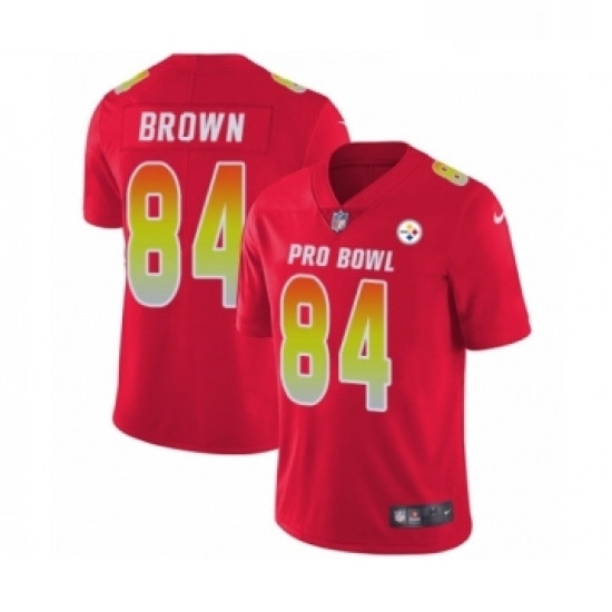 Youth Nike Pittsburgh Steelers 84 Antonio Brown Limited Red AFC 2019 Pro Bowl NFL Jersey Youth Nike Pittsburgh Steelers 84 Antonio Brown Limited Red AFC 2019 Pro Bowl NFL Jersey