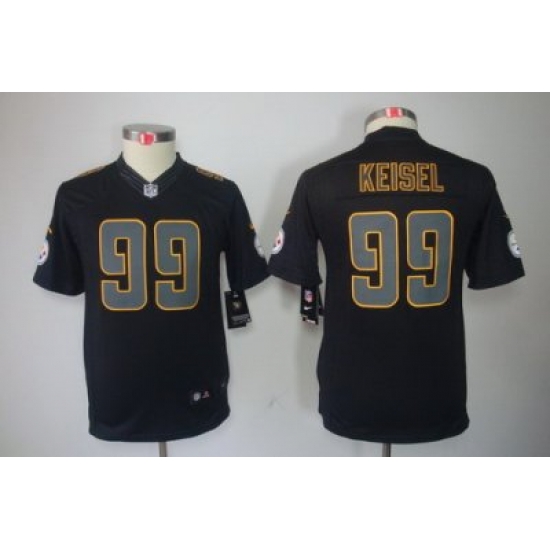Youth Nike Pittsburgh Steelers 99# Brett Keisel Black Impact Limited Jerseys