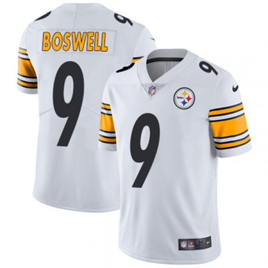 Youth Nike Steelers #9 Chris Boswell White Stitched NFL Vapor Untouchable Limited Jersey Youth Nike Steelers #9 Chris Boswell White Stitched NFL Vapor Untouchable Limited Jersey