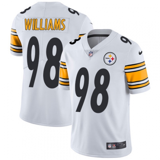 Youth Nike Steelers #98 Vince Williams White Stitched NFL Vapor Untouchable Limited Jersey Youth Nike Steelers #98 Vince Williams White Stitched NFL Vapor Untouchable Limited Jersey