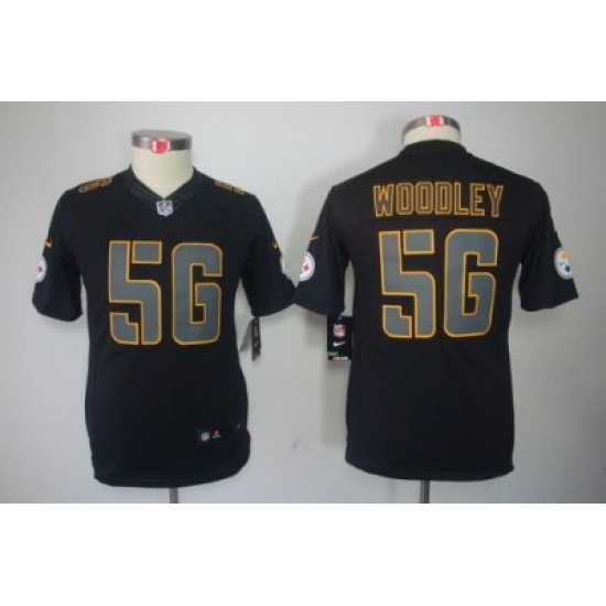 Youth Nike Youth Pittsburgh Steelers #56 Lamarr Woodley Black Impact Limited Jerseys Youth Nike Youth Pittsburgh Steelers #56 Lamarr Woodley Black Impact Limited Jerseys