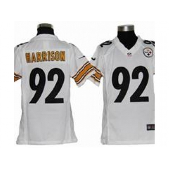 Youth Nike Youth Pittsburgh Steelers #92 James Harrison white jerseys Youth Nike Youth Pittsburgh Steelers #92 James Harrison white jerseys