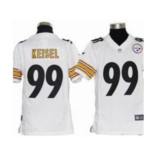 Youth Nike Youth Pittsburgh Steelers #99 Keisel white jersey Youth Nike Youth Pittsburgh Steelers #99 Keisel white jersey