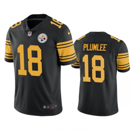 Youth Pittsburgh Steelers 18 John Rhys Plumlee Black Color Rush Untouchable Limited Stitched Jersey Youth Pittsburgh Steelers 18 John Rhys Plumlee Black Color Rush Untouchable Limited Stitched Jersey