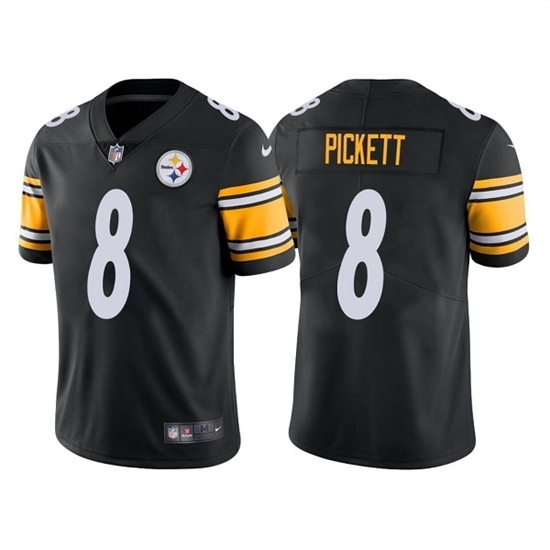 Youth Pittsburgh Steelers 8 Kenny Pickett Black Vapor Untouchable Limited Stitched Jersey Youth Pittsburgh Steelers 8 Kenny Pickett Black Vapor Untouchable Limited Stitched Jersey