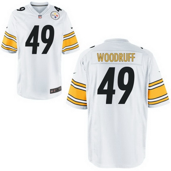 Youth Steelers #49 Dwayne Woodruff White Game Stitched NFL Jersey Youth Steelers #49 Dwayne Woodruff White Game Stitched NFL Jersey