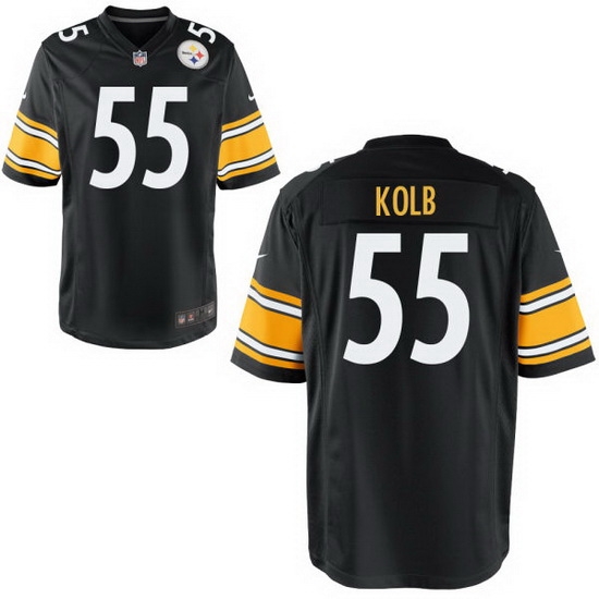 Youth Steelers #55 John kolb Black Home Game Stitched Jersey Youth Steelers #55 John kolb Black Home Game Stitched Jersey