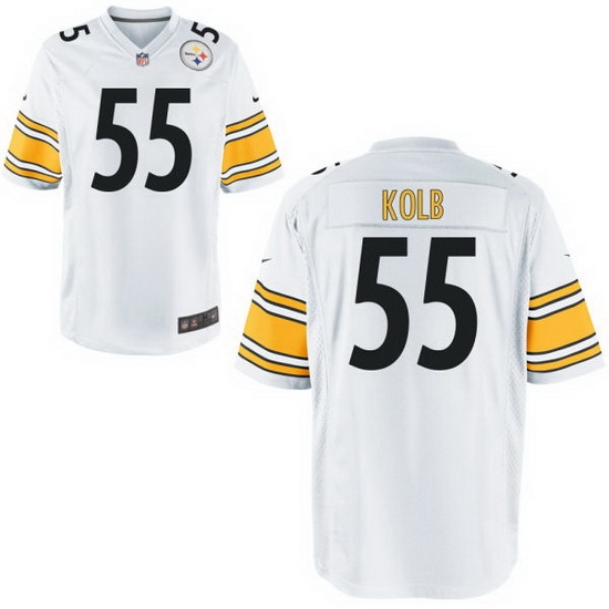 Youth Steelers #55 John kolb White Home Game Stitched Jersey Youth Steelers #55 John kolb White Home Game Stitched Jersey