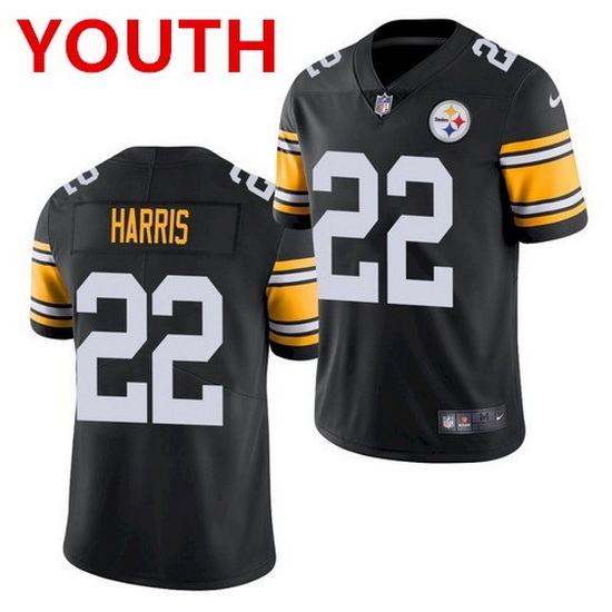 Youth pittsburgh steelers 22 najee harris black 2021 limited football jersey Youth pittsburgh steelers 22 najee harris black 2021 limited football jersey